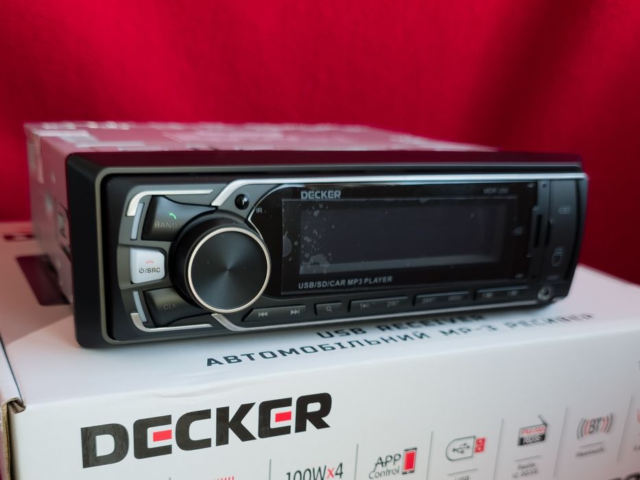 Процессорная автомагнитола 1 din 6x100Вт магнитола в машину с блютузом