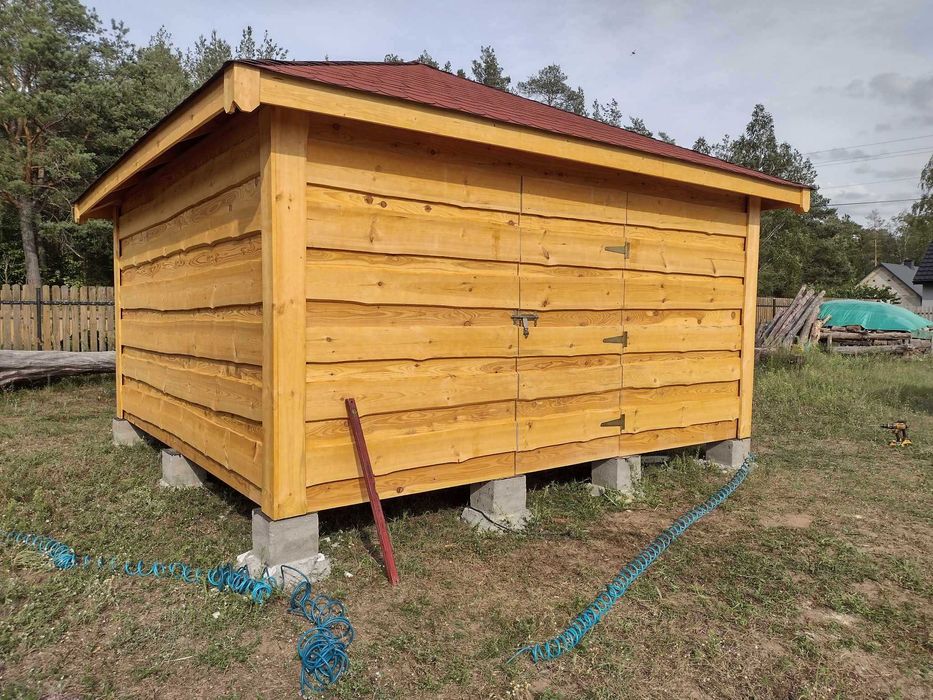 Drewutnia ,wiata garażowa 3,5x3,5m