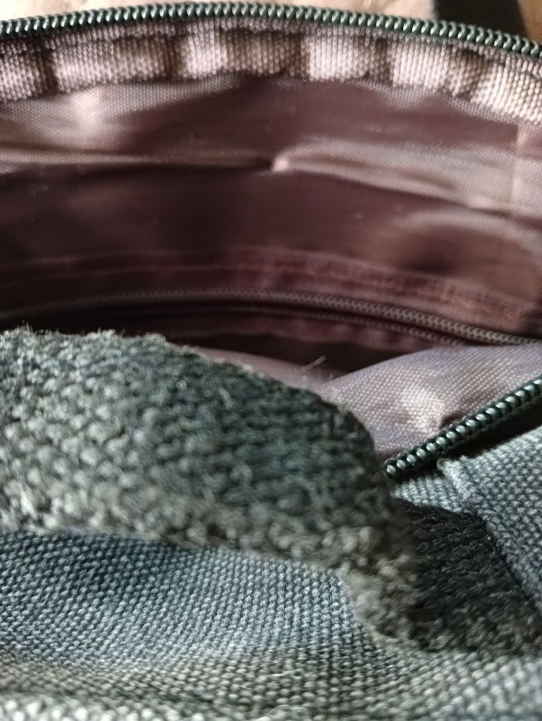 Saszetka męska na ramię szary jeans