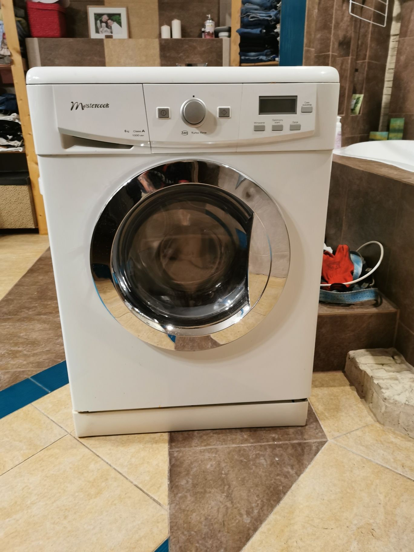 Pralko suszarka Mastercook SPFD 1064, łożysko bębna uszkodzone