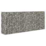 Parede/cesto gabião 85x30x200 cm aço galvanizado