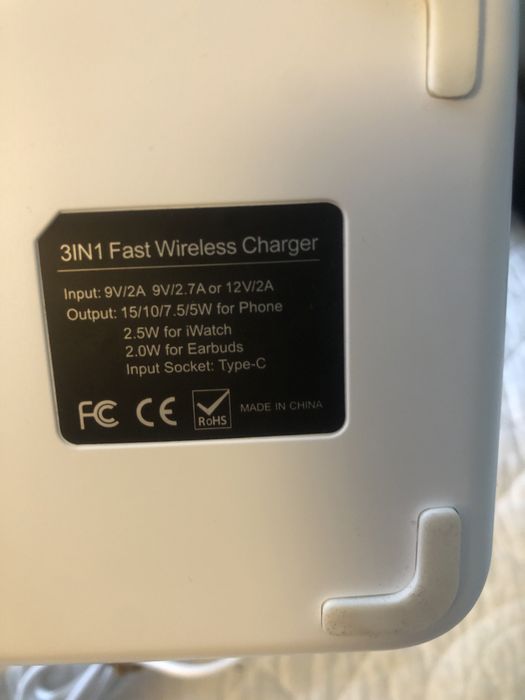 Зарядка Grand 3в1 для iPhone, Apple Watch, AirPods (Біла)