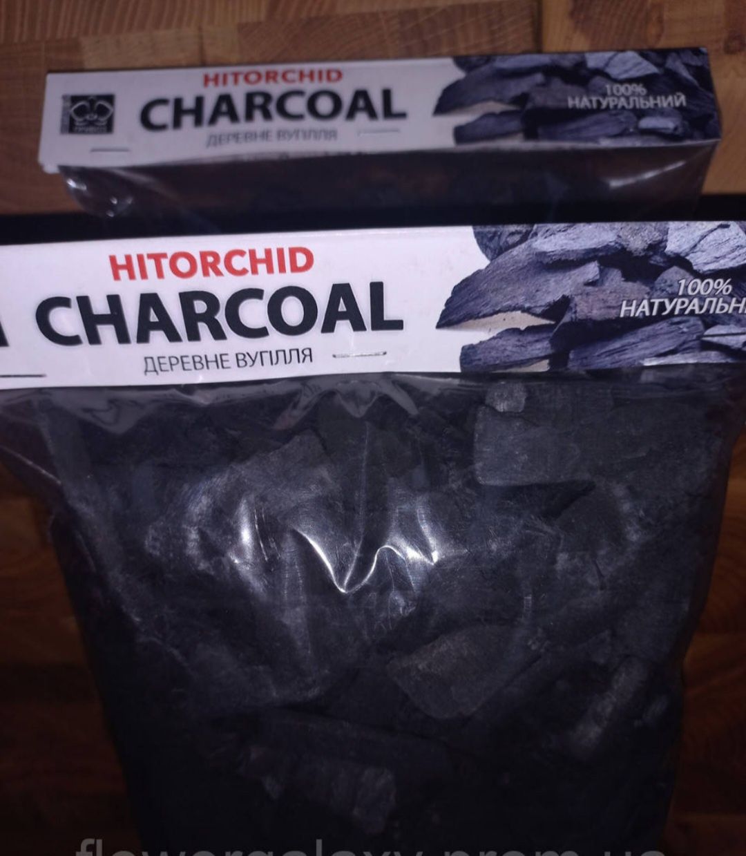 Субстрат Уголь для орхидей древесный Charcoal HITORCHID 5-30 мм без пы
