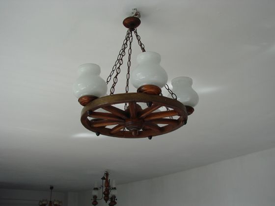 Żyrandol , lampa, koło