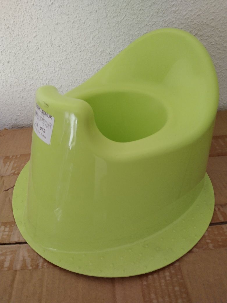 Nocnik duży zielony do pieluchy pielucha pampersy