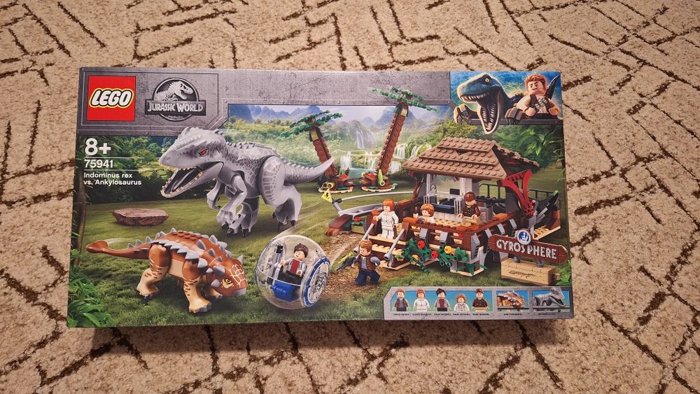 LEGO Jurassic World 75941 Indominus Rex kontra ankylozaur