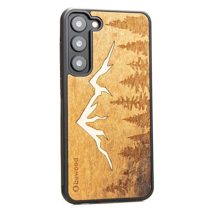 Etui Drewniane Na Samsung Galaxy S23 Plus Bewood Góry Imbuia