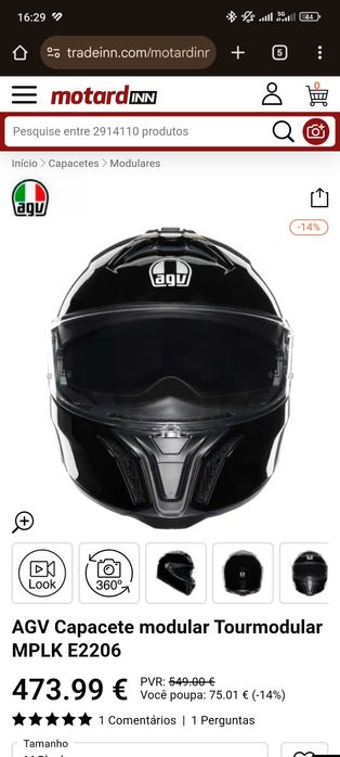 AGV Tourmodular + AGV cardo insyde