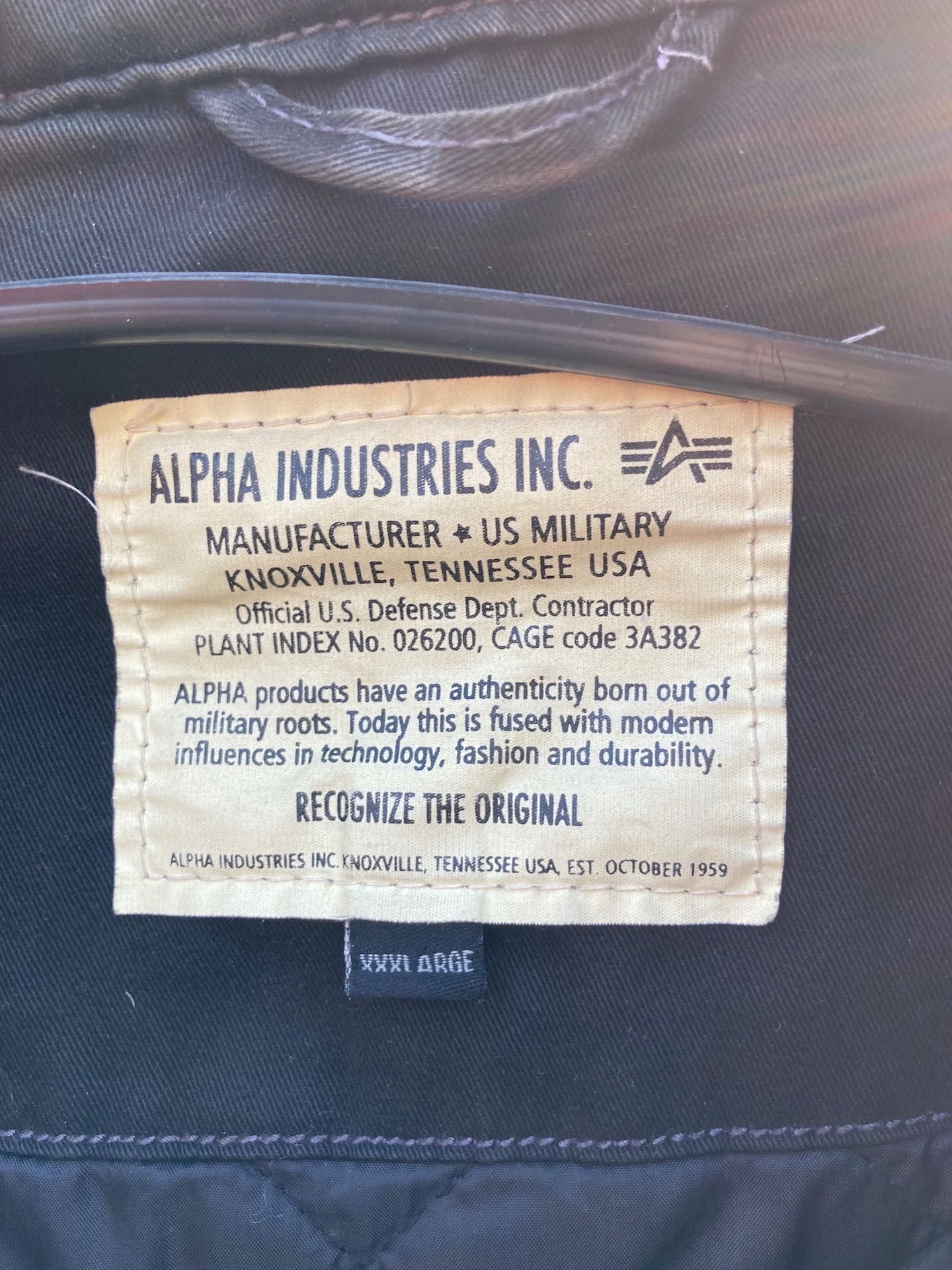 Kurtka Alpha Industries Plant Index XXXL