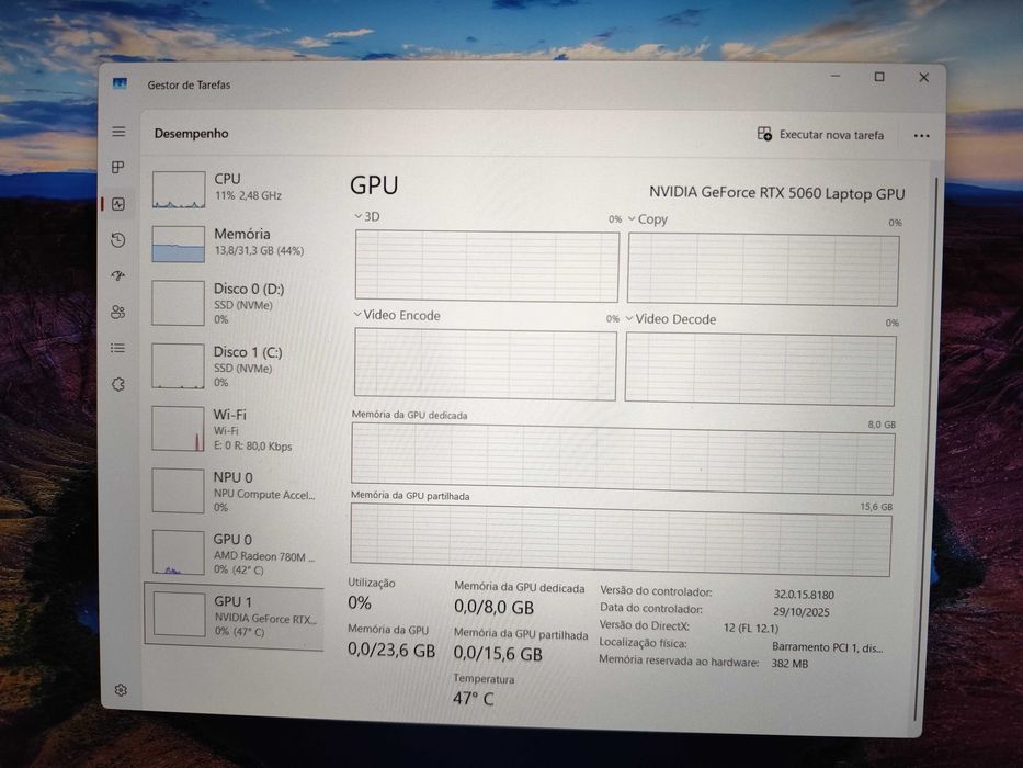 Gigabyte Gaming A16 - RTX 5060 / Ryzen 7 / 32GB RAM / 1TB *COMO NOVO*