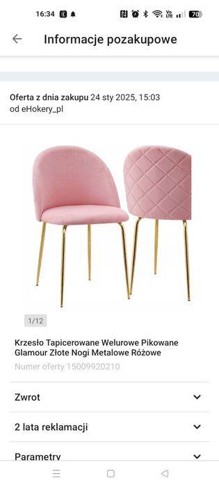 Krzesła tapicerowane