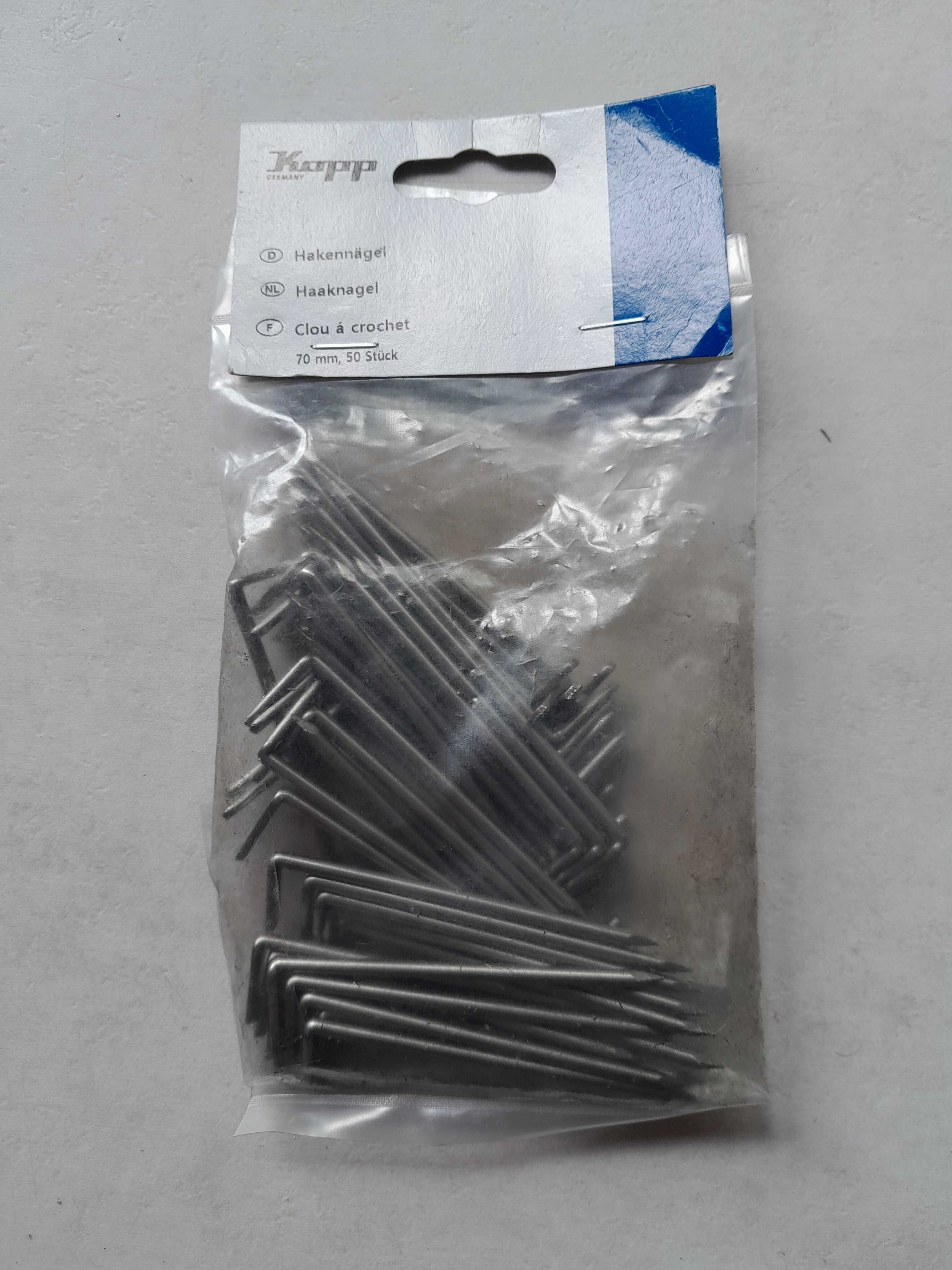 Gwoździe hakowe 70 mm zestaw 50 sztuk nowe outlet