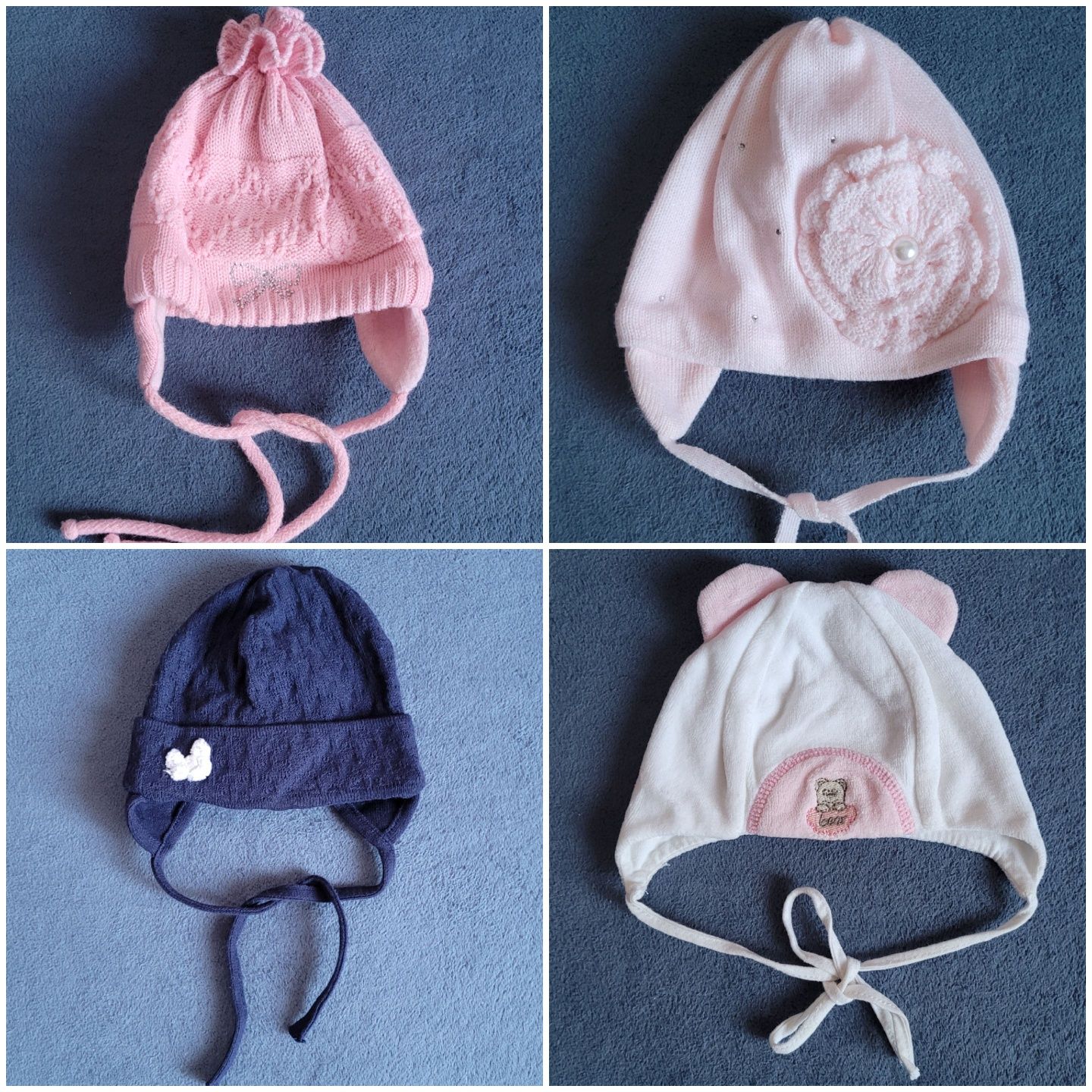 Дитячі теплі зимові та демісезонні шапочки