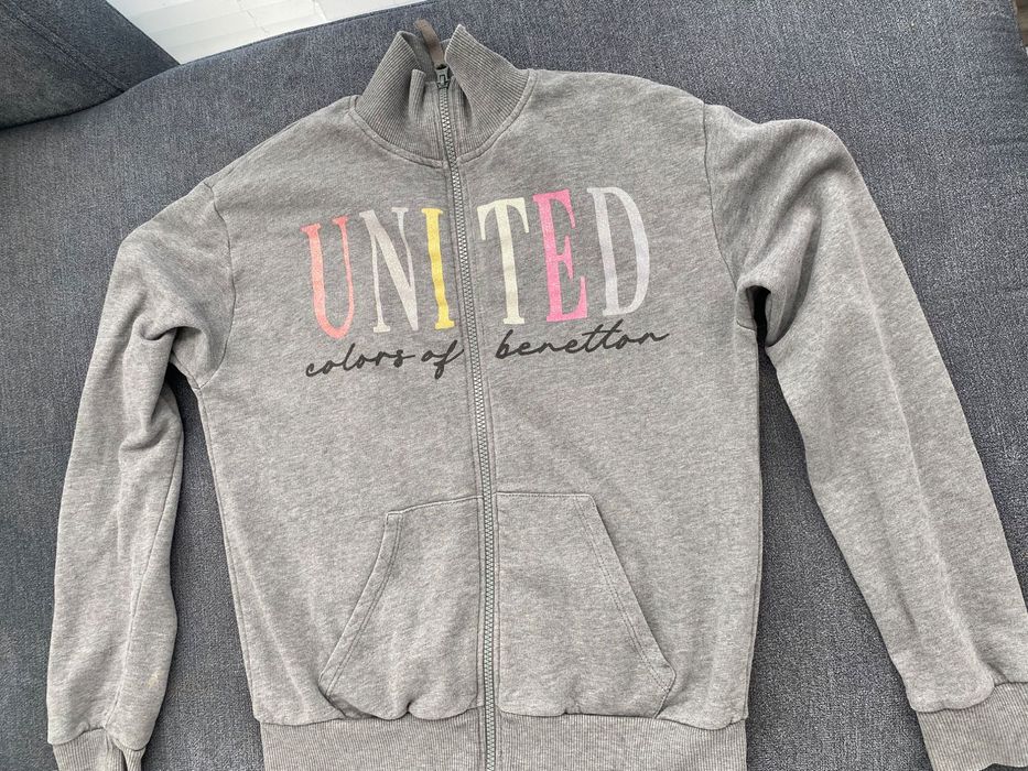 Benetton bluza szara dla dziewczynki