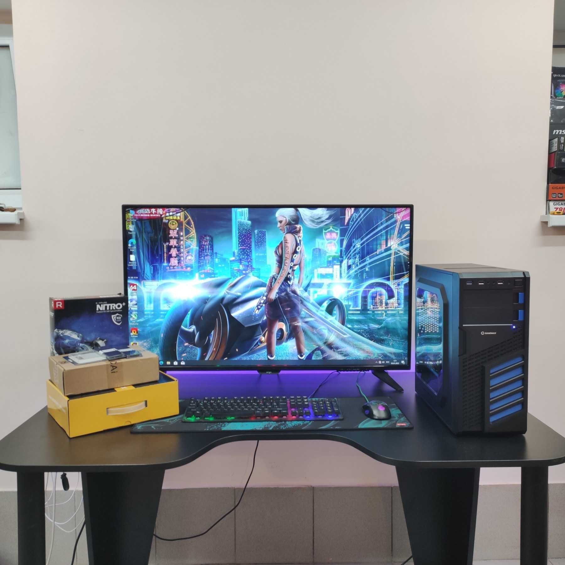 Игровой Компютер Xeon, 16GB RAM, SAPPHIRE RX 580 8GB, SSD 512 new