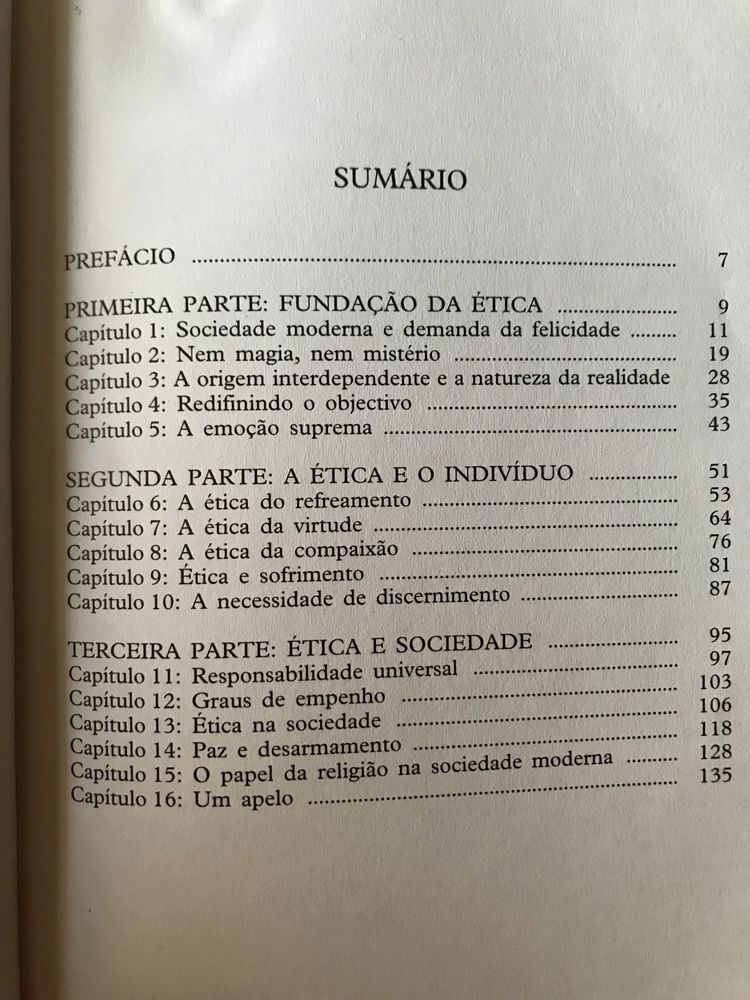 Ética para o Novo Milénio de Sua Santidade o Dalai Lama