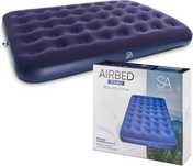 Materac dwuosobowy SA PRODUCTS 191 x 137 x 22 cm odcienie niebieskiego