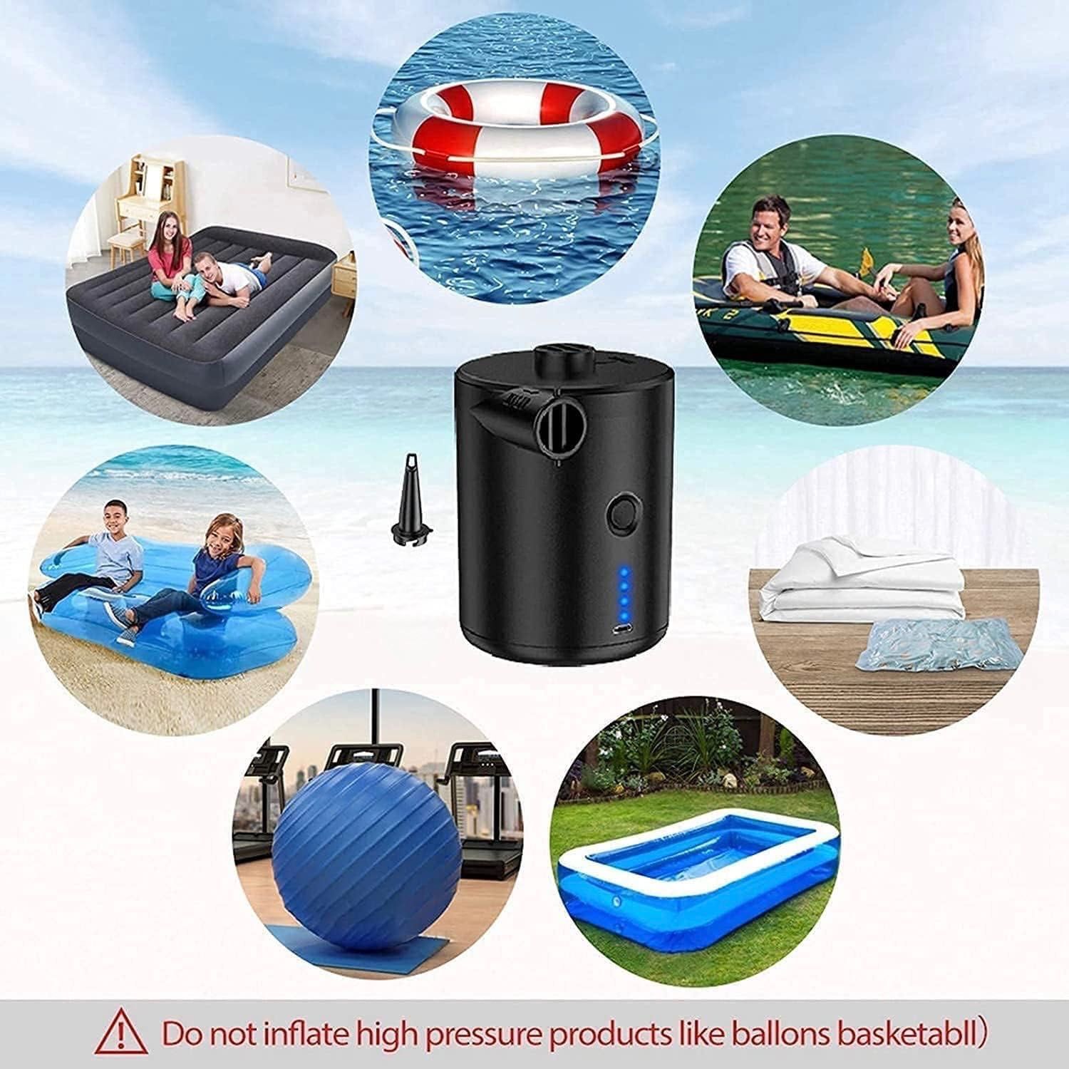 Bezprzewodowa pompka na plaże 4000 mAh, Usb-C,  3T6B Mini, Nowe, Kup!