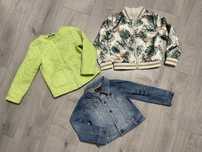 Джинсовая курточка H&M, бомбер, пиджак Benetton, куртка, ветровка