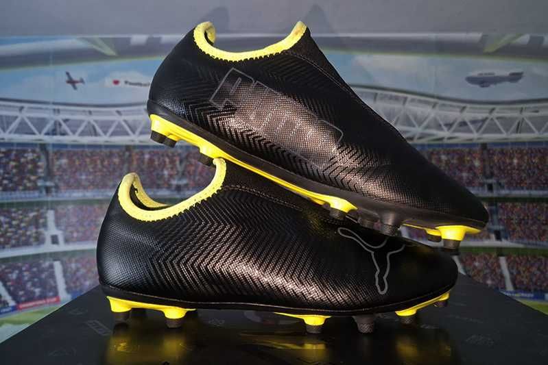 Puma Finesse LL – FG BlackFluYellow piłkarskie korki - lanki size: 41