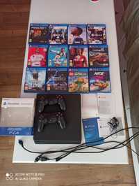 PlayStation4 Slim 500gb+2 pady+12 gier