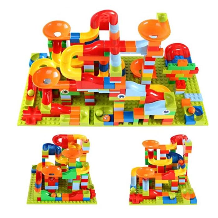 Tor Kulkowy Kulodrom Zjeżdżalnia dla Kulek Konstrukcja 340 el.