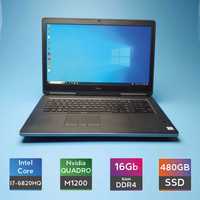 Ноутбук Dell Precision 7720(i7-6820HQ/RAM16/SSD480/Quadro M1200)(7145)