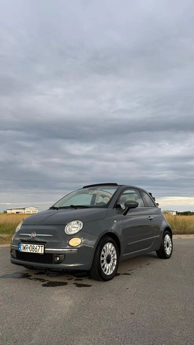 Fiat 500 Cabrio Świetny stan Białe Skóry