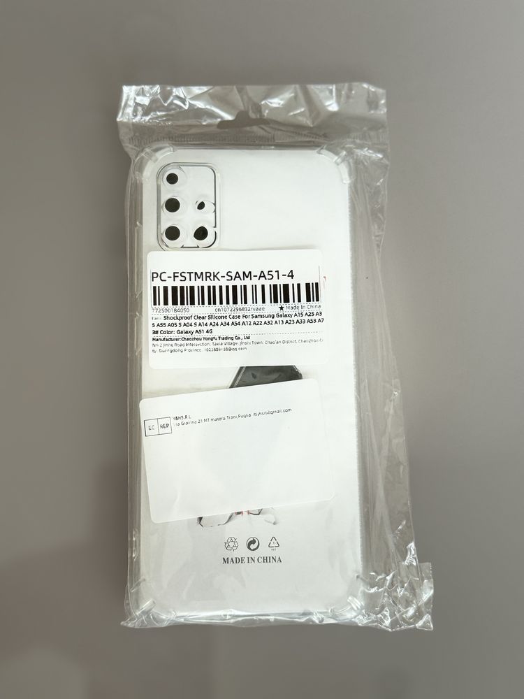 Чехол прозрачный Samsung A51