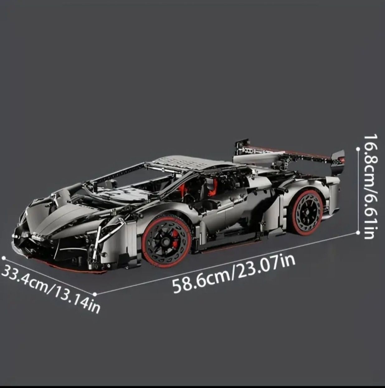 Конструктор Lamborghini Veneno 3711 деталей