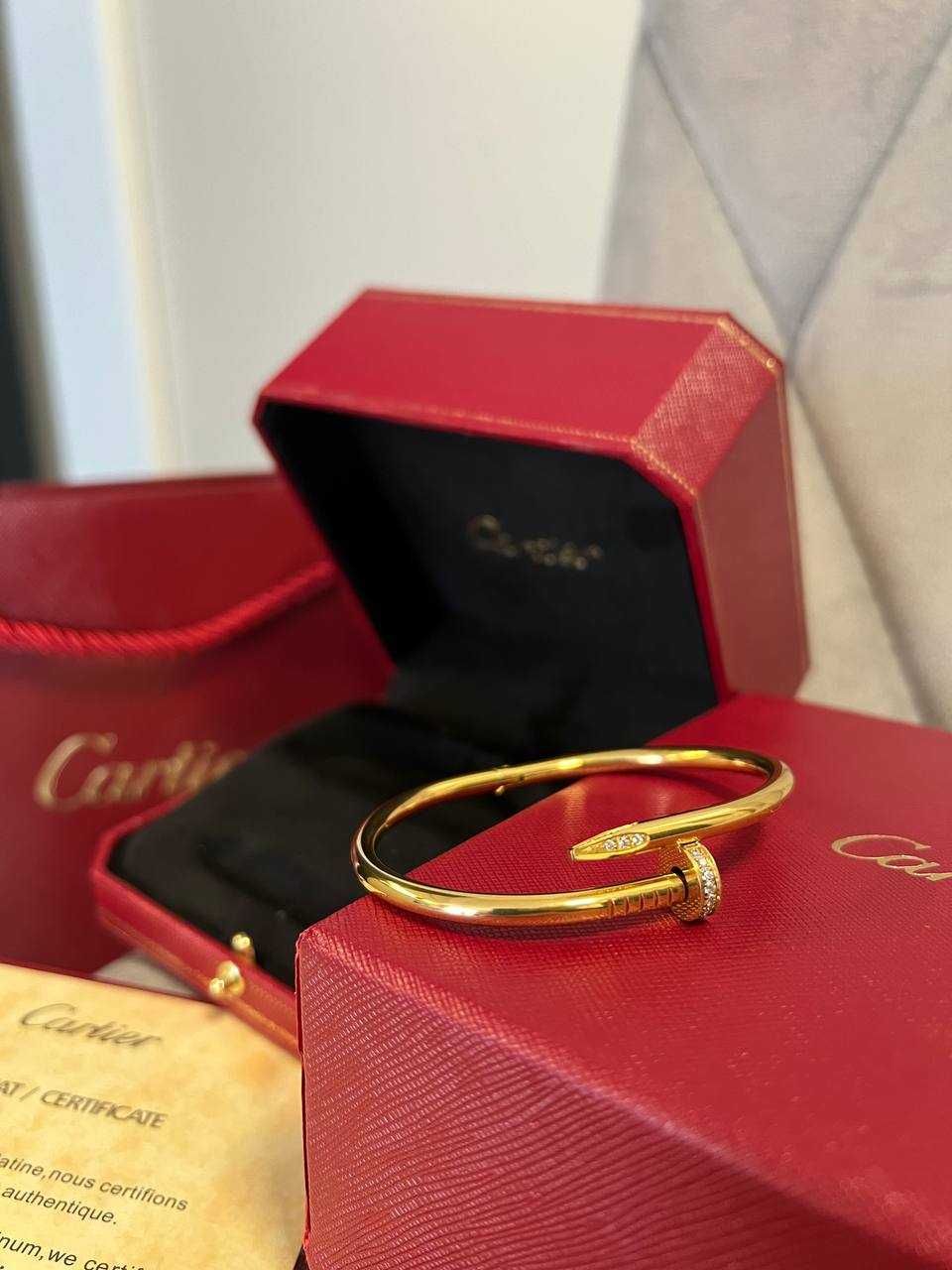 Bransoletka Cartier Juste Un Clou – Żółte Złoto z Diamentami, 17