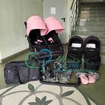 Używany wózek bliźniaczy Baby Monsters Easy Twin 3.0 2w1, stan idealny