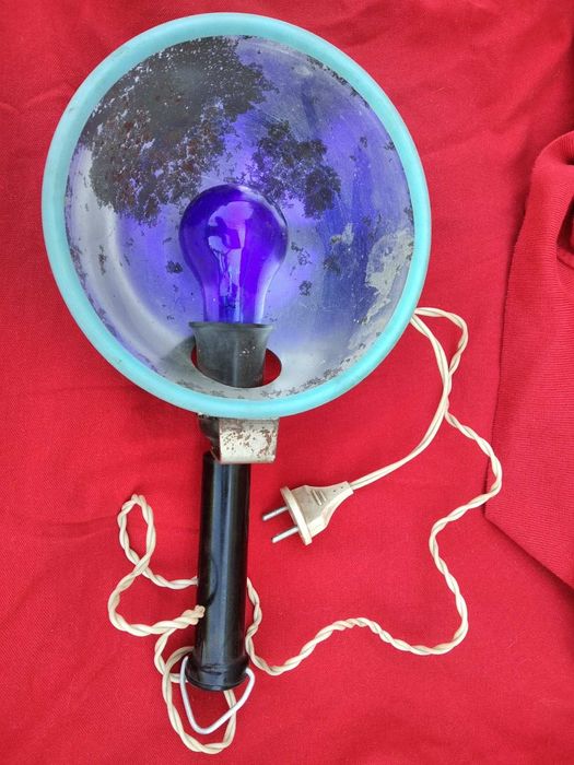 Медицинская синяя лампа Минина рефлектор СССР