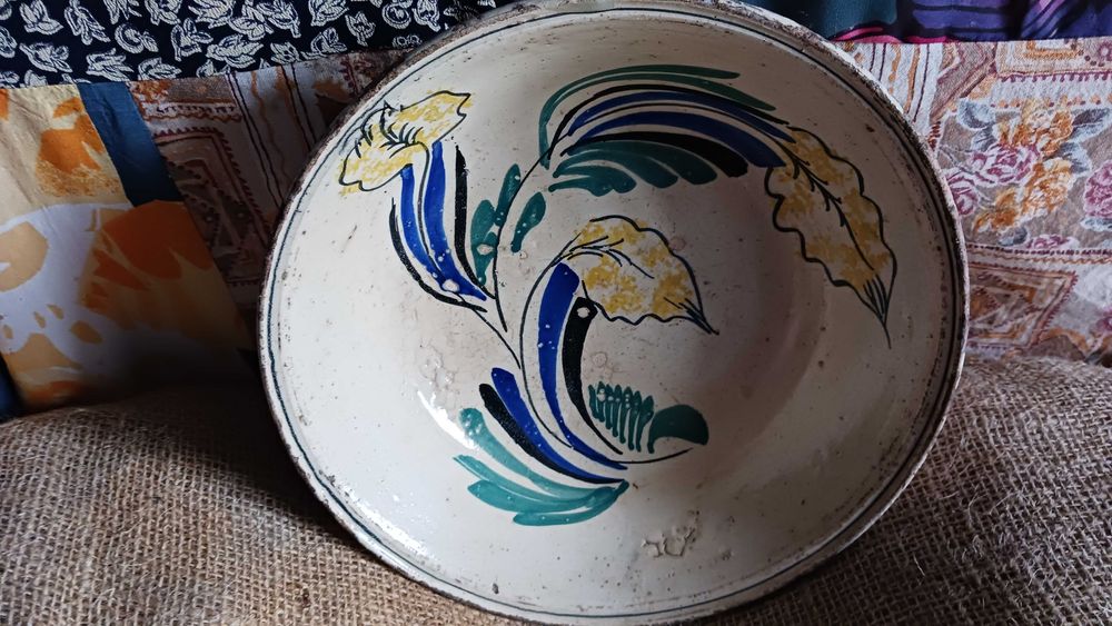 Prato fundo - faiança portuguesa "Ratinho"