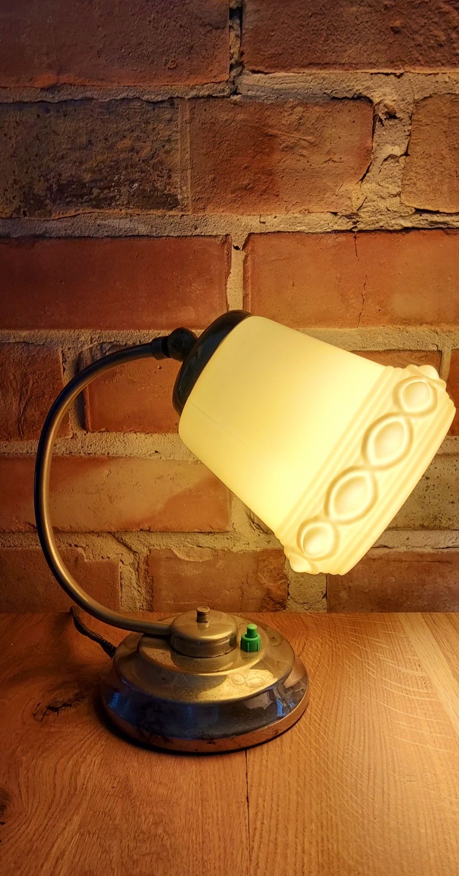 Lampa lampka biurkowa nocna art deco vintage