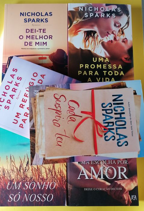 13 livros NOVOS Nicholas Sparks -Desde 5,90€-Portes grátis