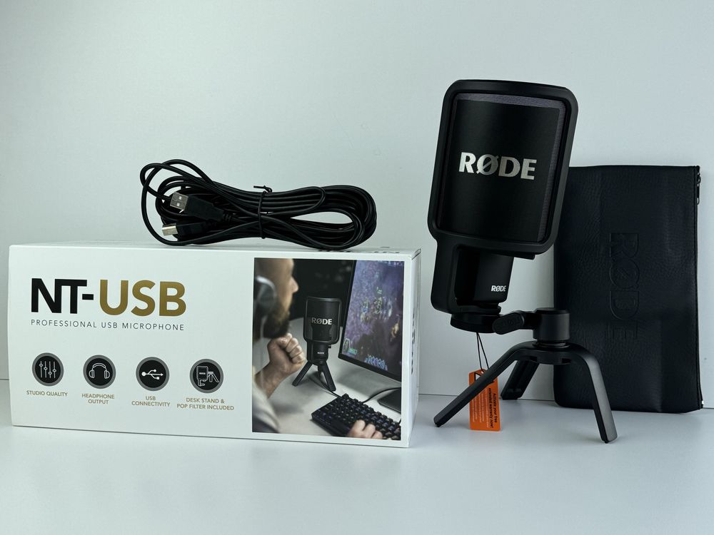 Новий Rode NT-USB+ Мікрофон студійний/ для ПК / для подкастів