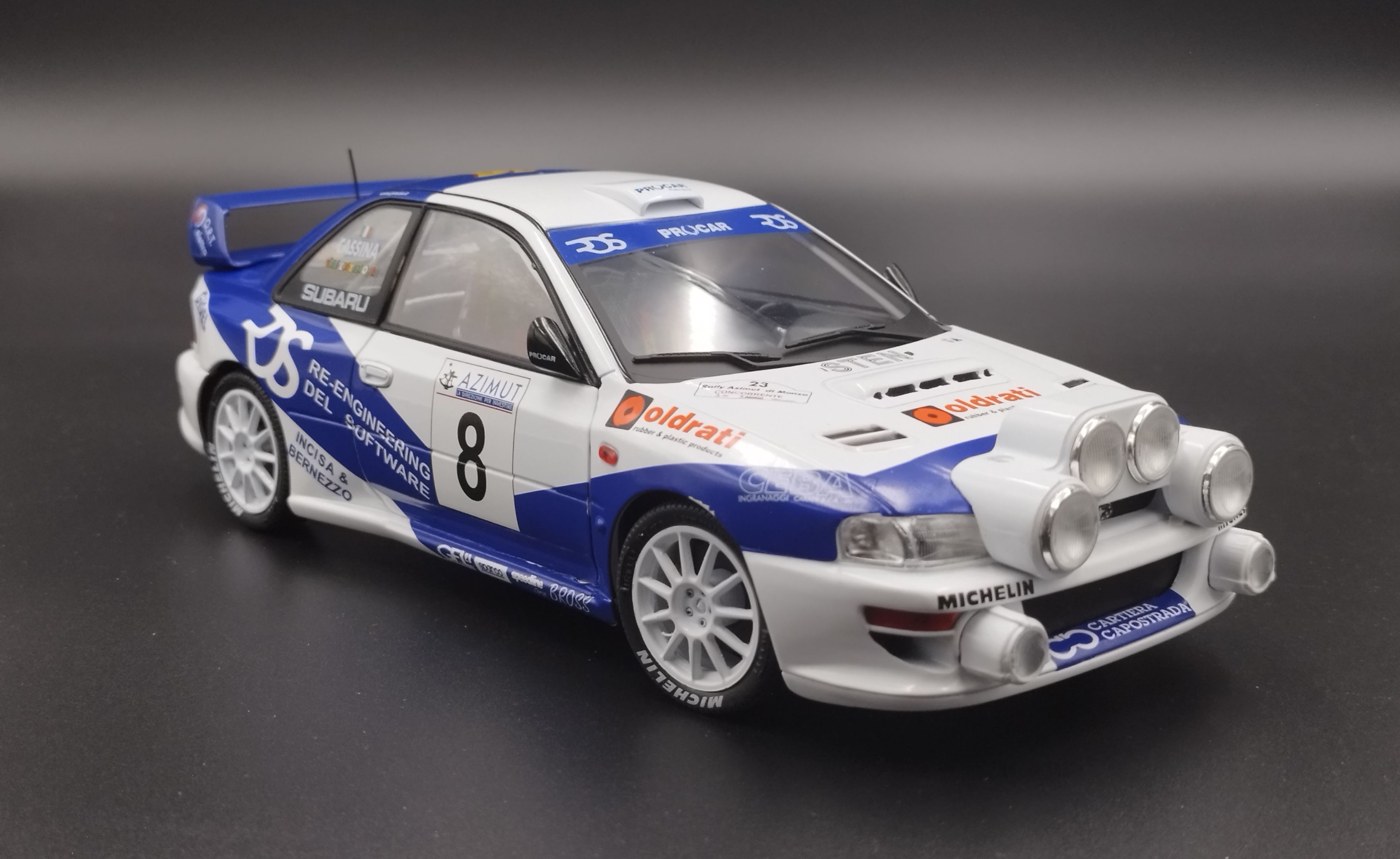 1:18 Solido 2000 Subaru Impreza WRC Monza V.Rossi #8 model nowy