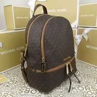 Рюкзак Michael Kors rhea md brown з золотим оригінал Майкл Корс