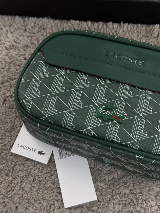 Месенджер Lacoste Monogram зелений/ сумка лакоста монограм зелена
