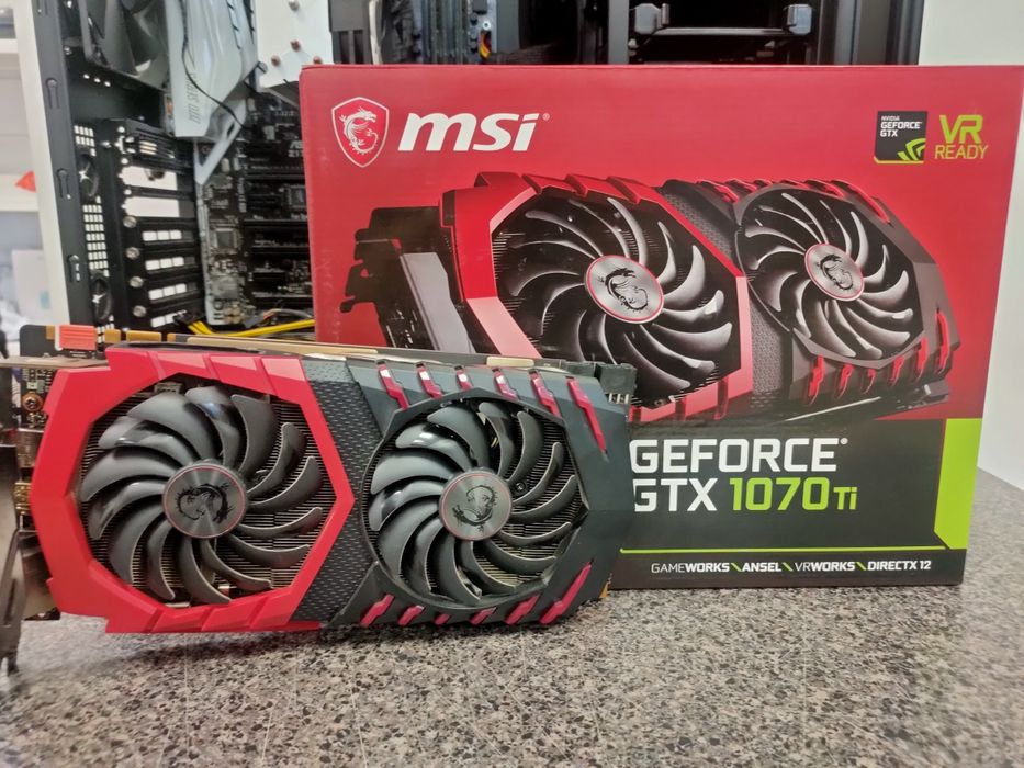 Видеокарта Msi Gaming-X 1070 Ti  8 gb Магазин (NEON)