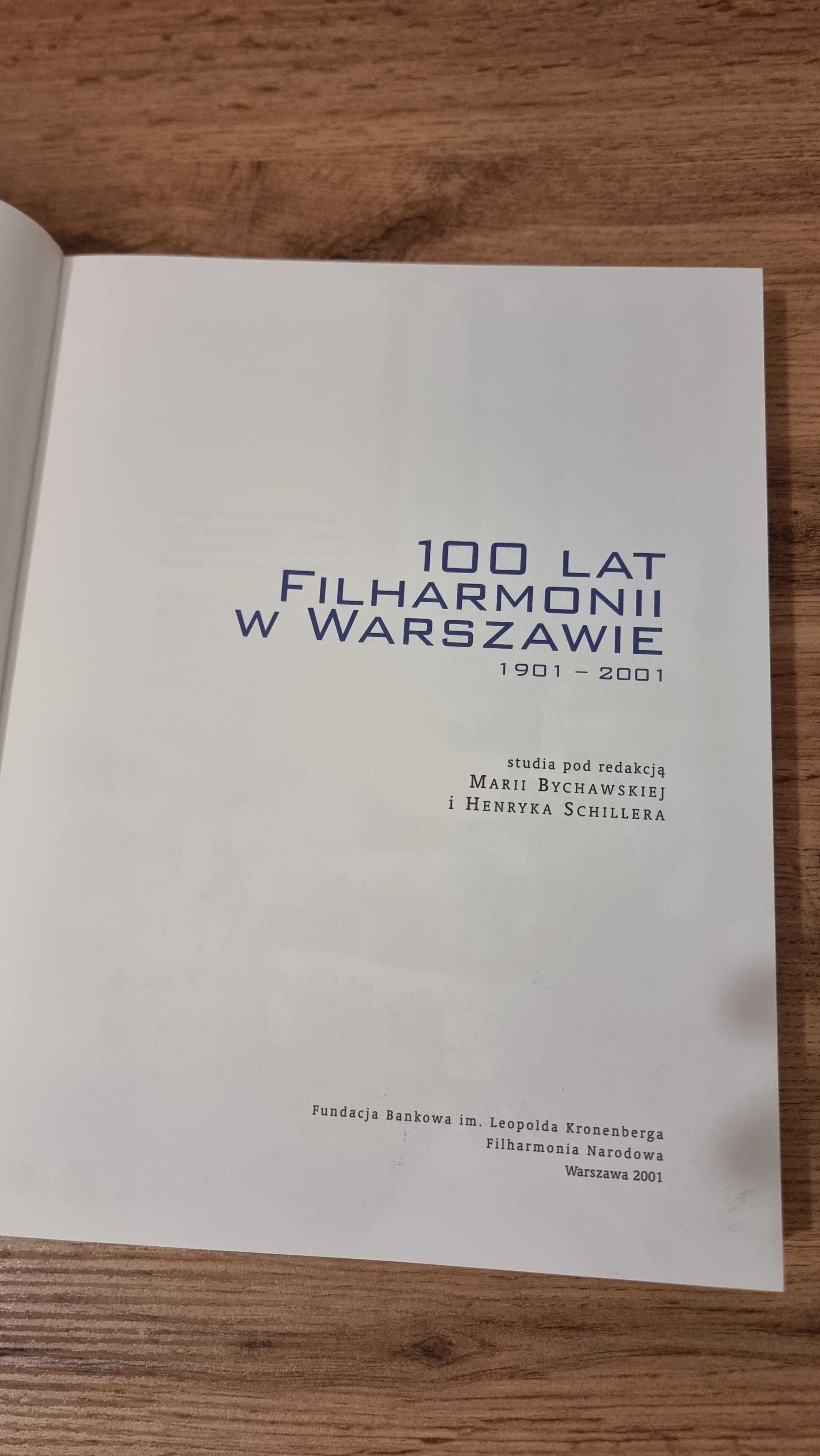 "100 lat Filharmonii w Warszawie 1901 - 2001" - z dedykacją dyrektora