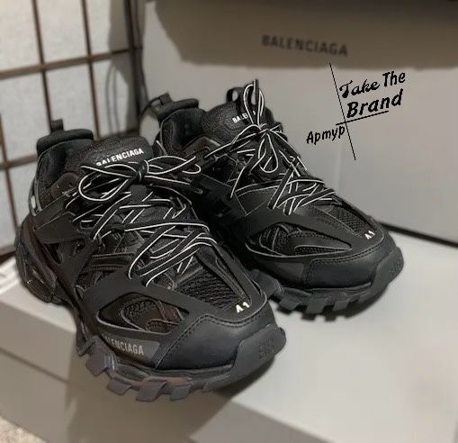 Мужские Оригинальные Кроссовки Balenciaga Track 3.0 All Black 1:1 Orig