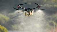 Внесення ЗЗР та добрив агро дронами. Кроплення дронами. Обприскування