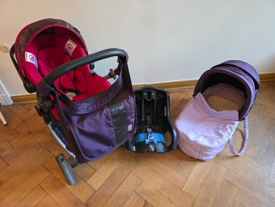 Wózek Teutonia gondola, nosidełko, fotelik samochodowy 3 w 1