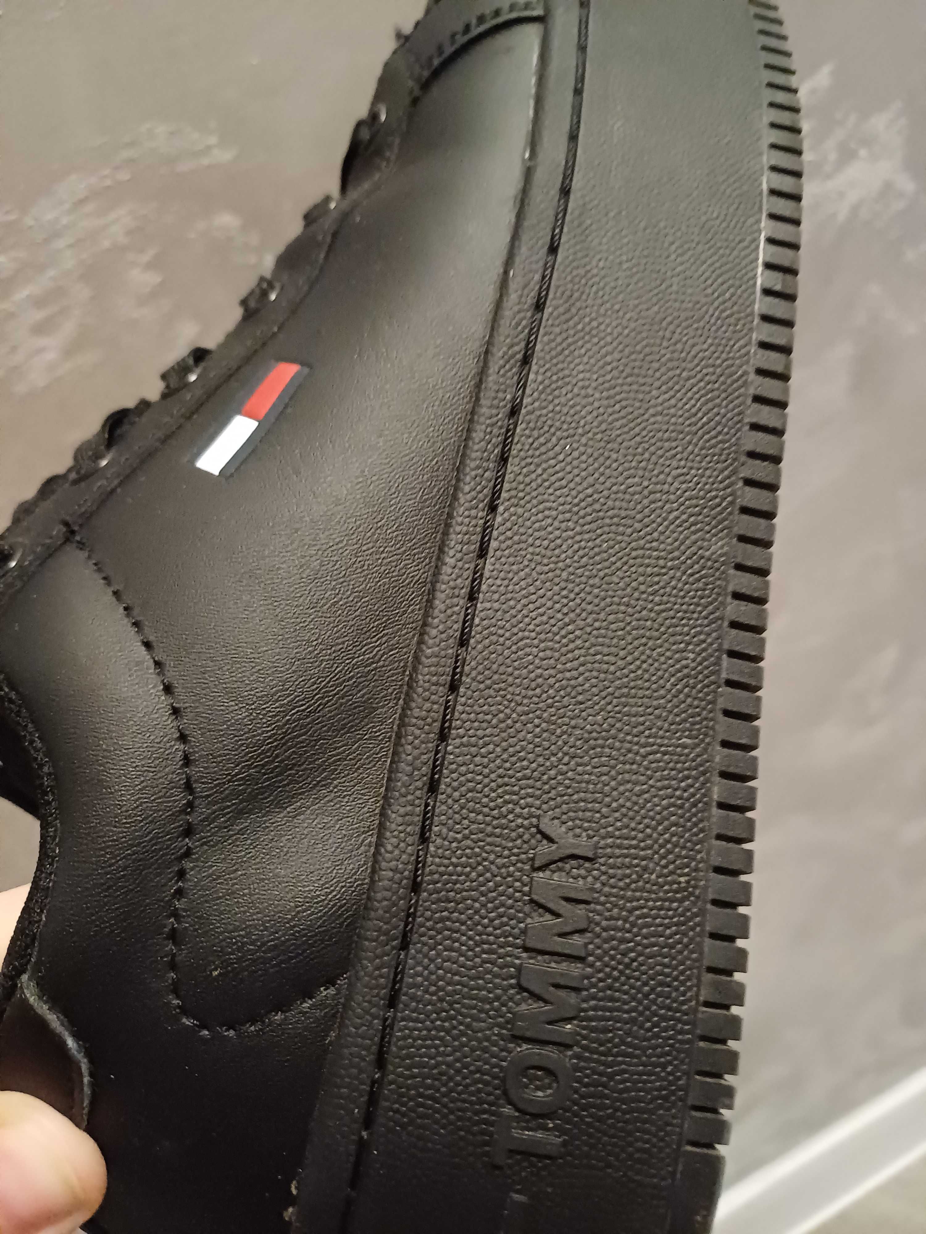 Sneakersy tommy hilfiger czarne 37 damskie