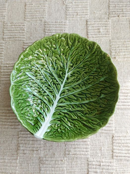 Grande Taça de Faiança | Vintage Bordalo Pinheiro “Folha de Couve”