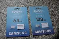 Карти пам'яті MicroSDXC 128GB та 64GB Samsung EVO Plus UHS-3. Оригінал