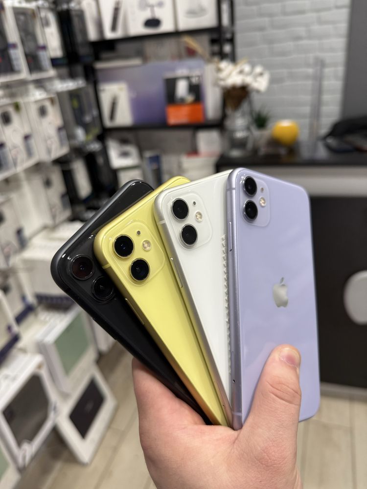 Iphone 11 64/128gb purple, white, yellow, black, надаєм гарантію