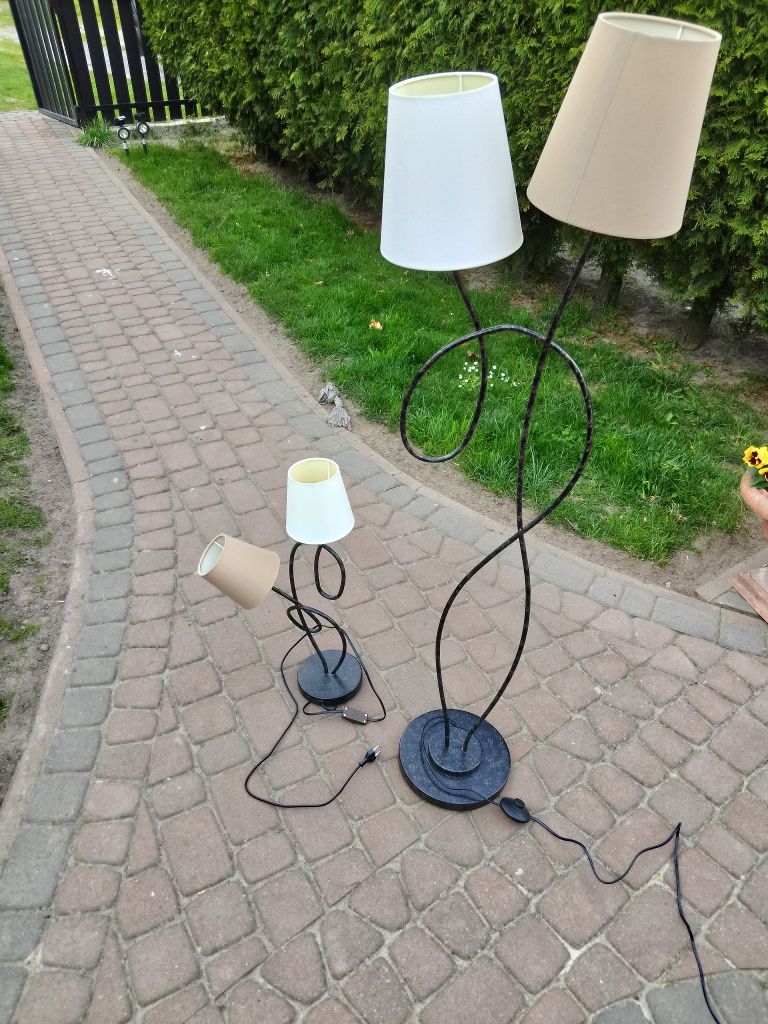 Lampka podłogowa + nocna zestaw